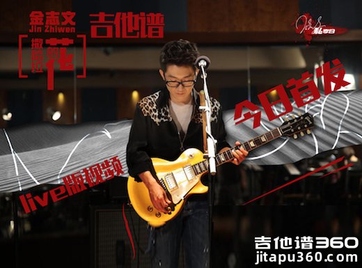 <b>花吉他谱 金志文《陆垚知马俐》主题曲《陆垚知马俐》《花》吉</b>