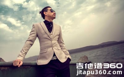 迎着风吉他谱 蓝波《四平青年》电影主题曲 G调弹唱谱